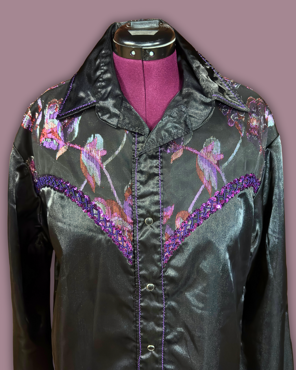 Handmade Sheen and Metallic Western Shirt
